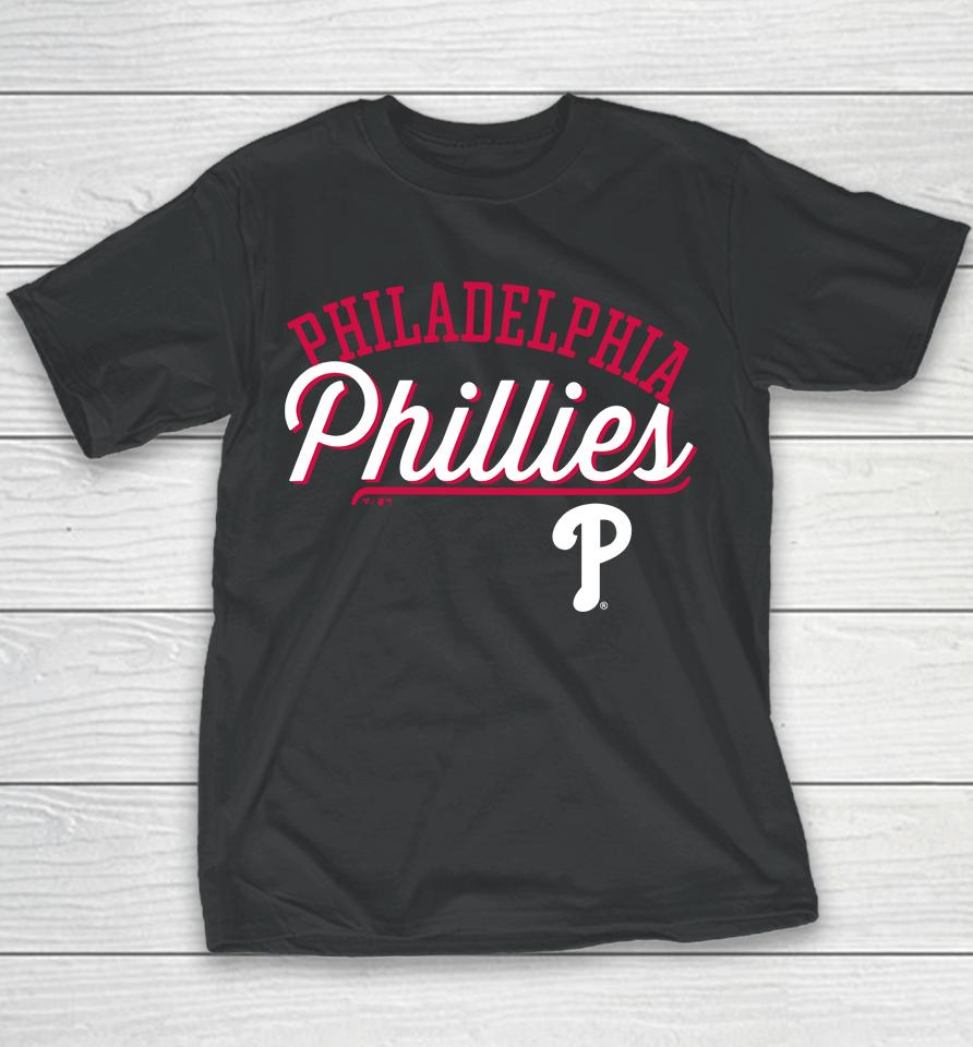 Men's Philadelphia Phillies Fanatics Gray Simplicity Youth T-Shirt