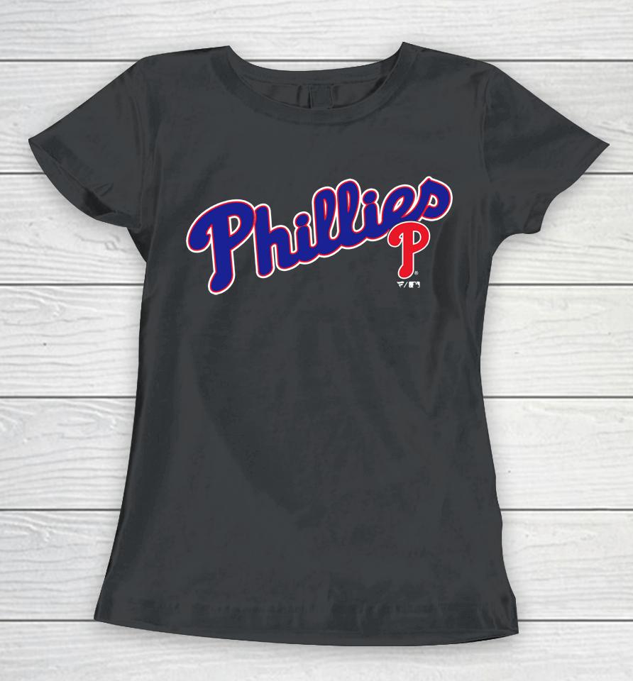 Men's Philadelphia Phillies Royal Team Scoop Women T-Shirt