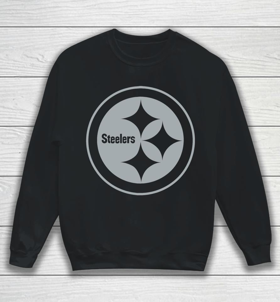 Men's Pittsburgh Steelers Rflctv Name And Logo Sweatshirt