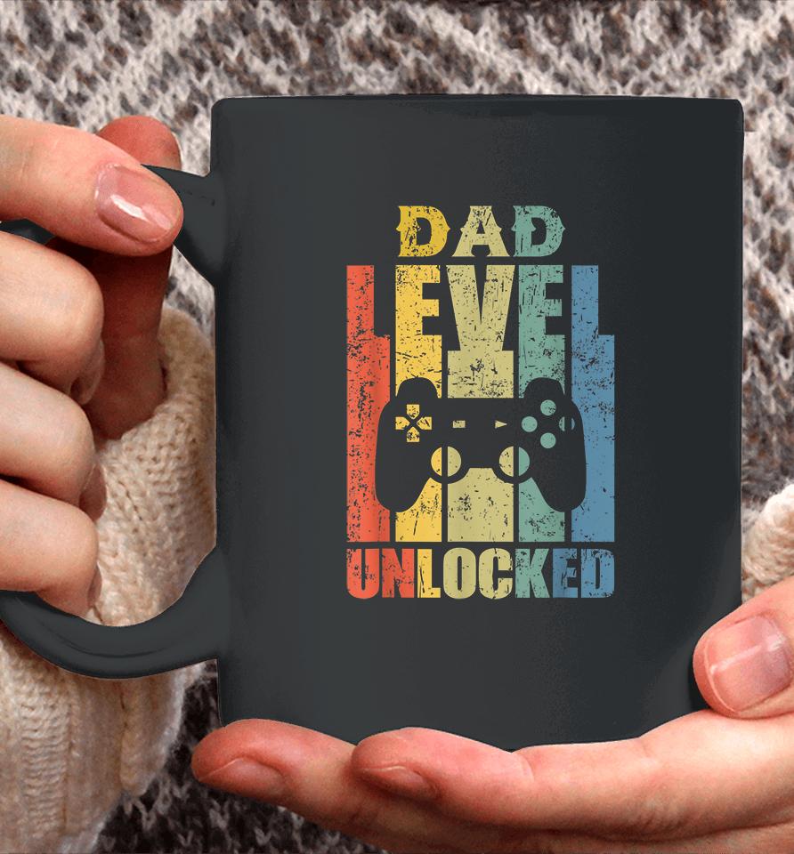 Mens Pregnancy Announcement Dad Level Unlocked Soon To Be Father Coffee Mug
