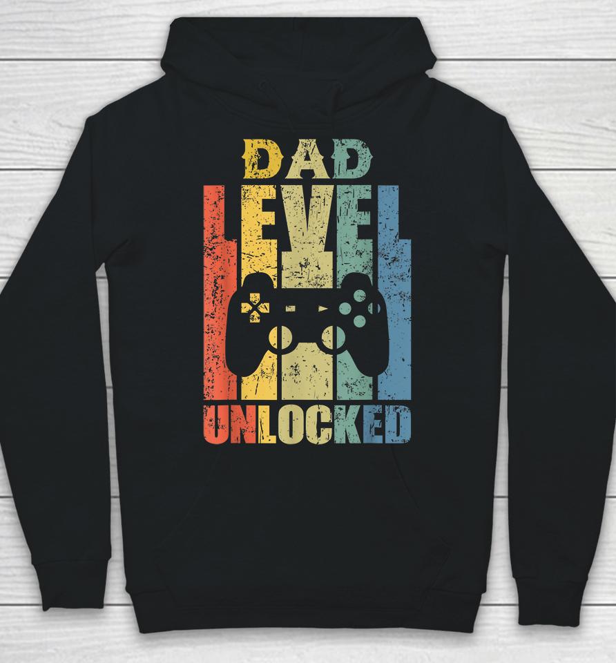 Mens Pregnancy Announcement Dad Level Unlocked Soon To Be Father Hoodie