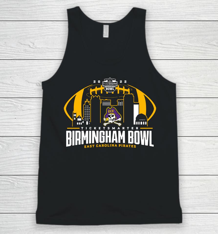 Men's Purple Birmingham Bowl 2022 East Carolina Pirates Playoff Unisex Tank Top