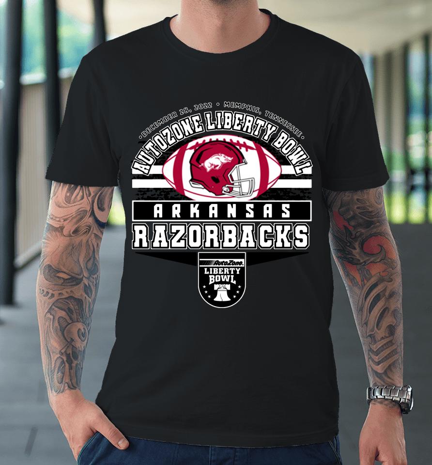 Men's Red Arkansas Razorbacks Autozone Liberty Bowl Team Premium T-Shirt