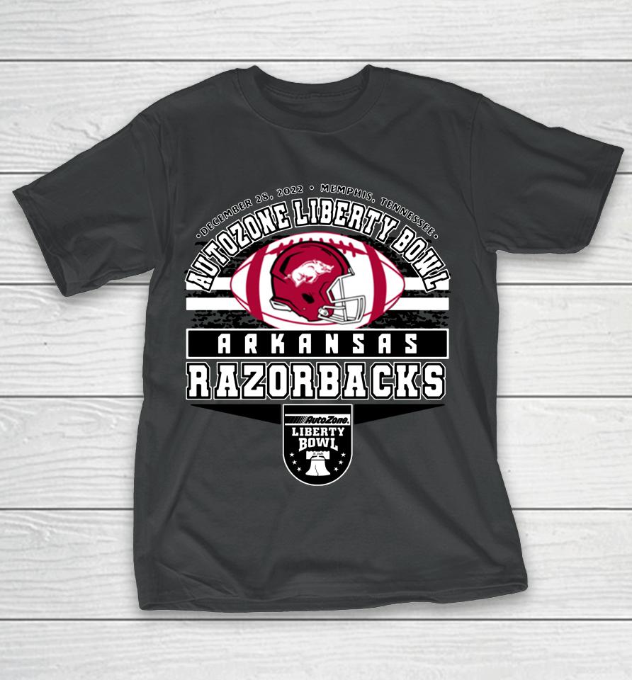 Men's Red Arkansas Razorbacks Autozone Liberty Bowl Team T-Shirt