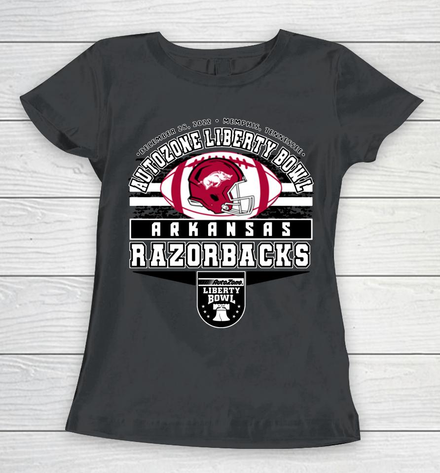 Men's Red Arkansas Razorbacks Autozone Liberty Bowl Team Women T-Shirt