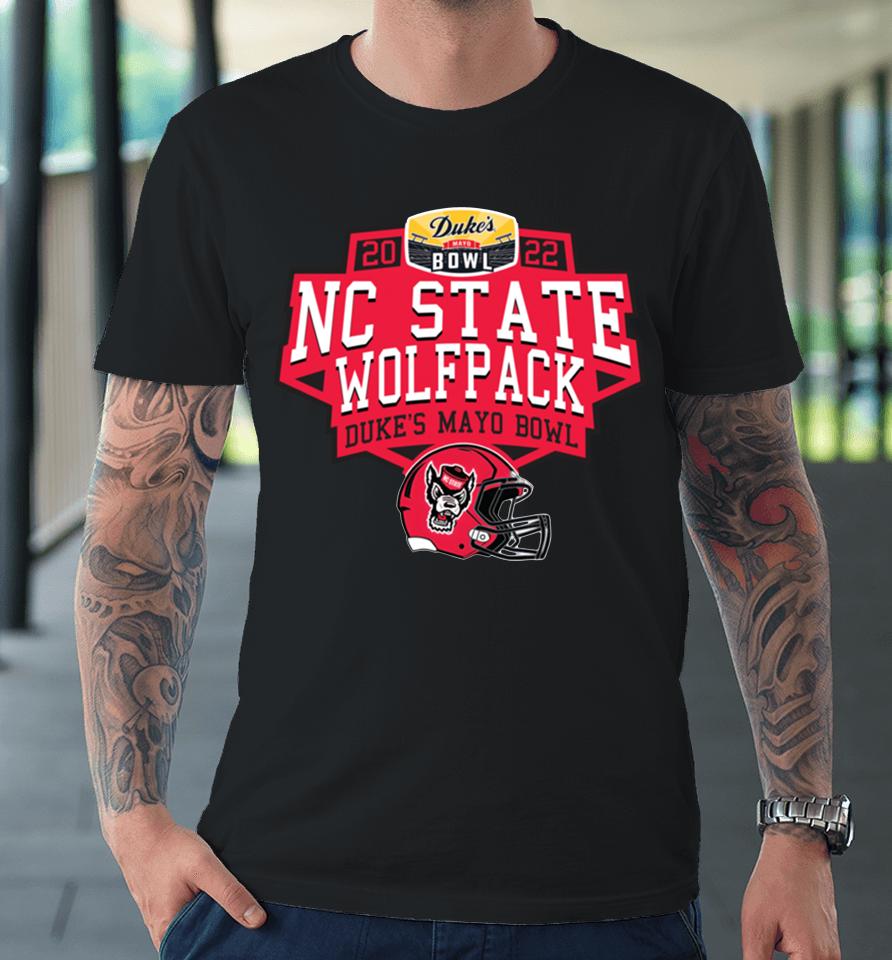 Men's Red Nc State Wolfpack 2022 Duke's Mayo Bowl Premium T-Shirt