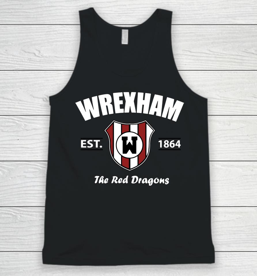 Men's Red Wrexham Established Football The Red Dragons Unisex Tank Top