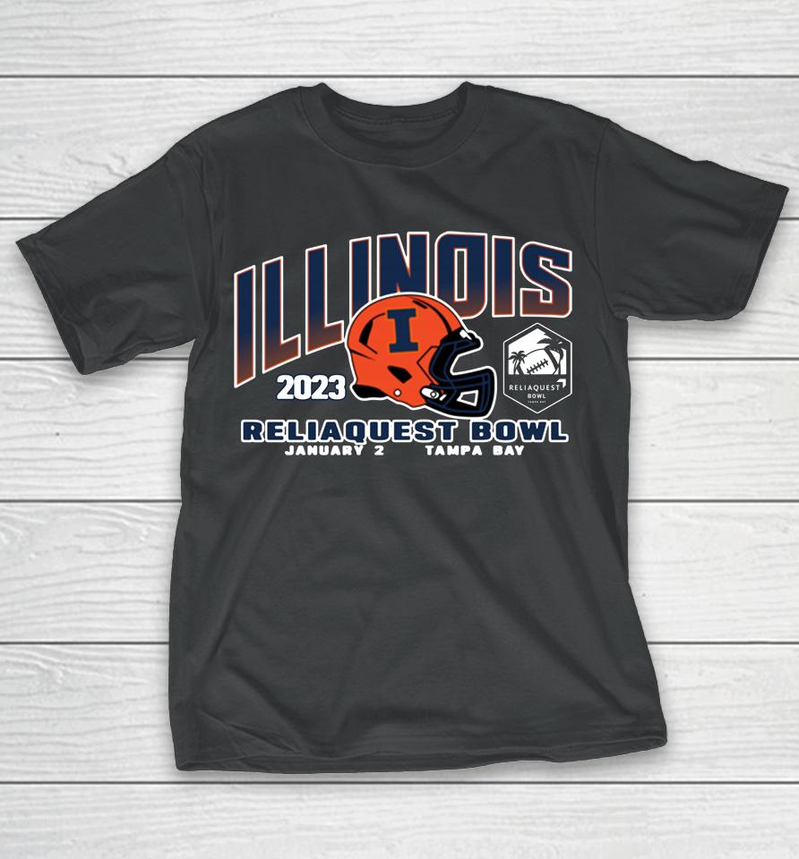 Men's Reliaquest Bowl Illinois 2023 Champs T-Shirt