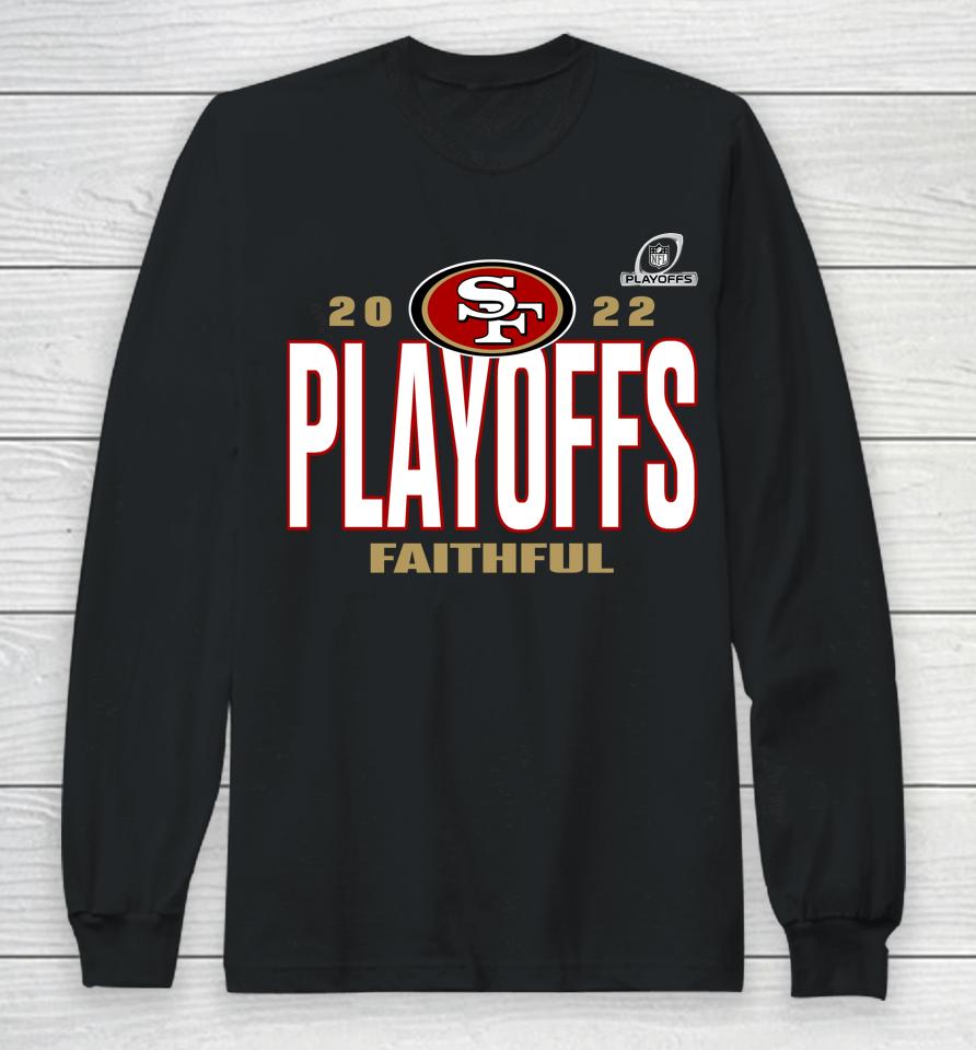 Men's San Francisco 49Ers Fanatics 2022 Nfl Playoffs Our Time Long Sleeve T-Shirt