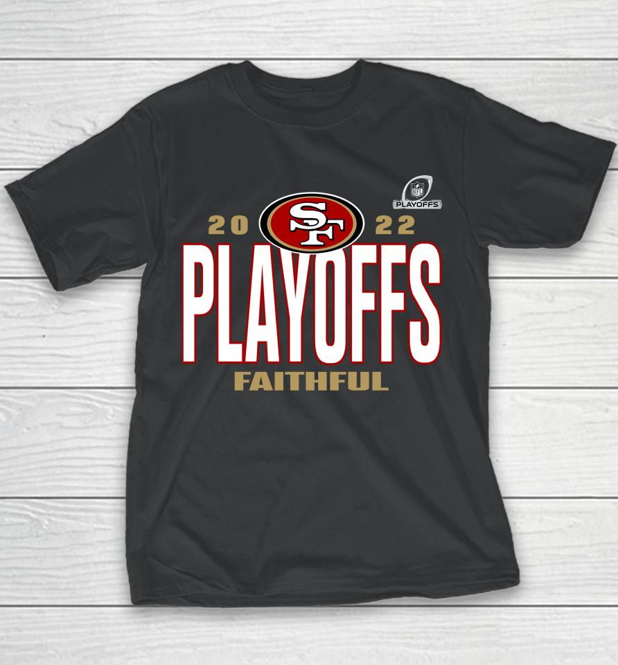 Men's San Francisco 49Ers Fanatics 2022 Nfl Playoffs Our Time Youth T-Shirt