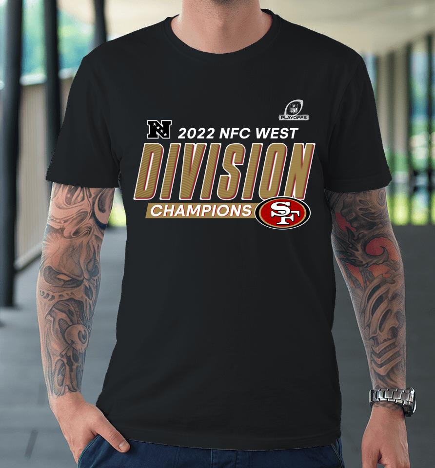 Men's San Francisco 49Ers Scarlet 2022 Nfc West Division Champions Divide And Conquer Premium T-Shirt
