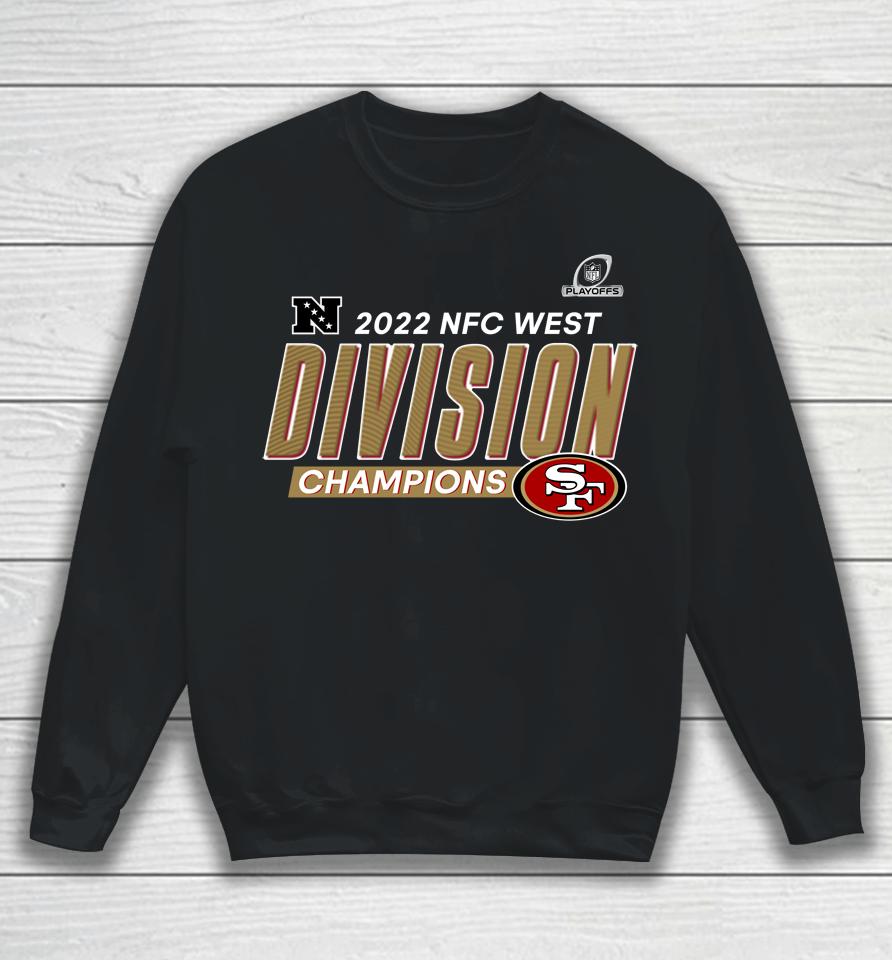 Men's San Francisco 49Ers Scarlet 2022 Nfc West Division Champions Divide And Conquer Sweatshirt