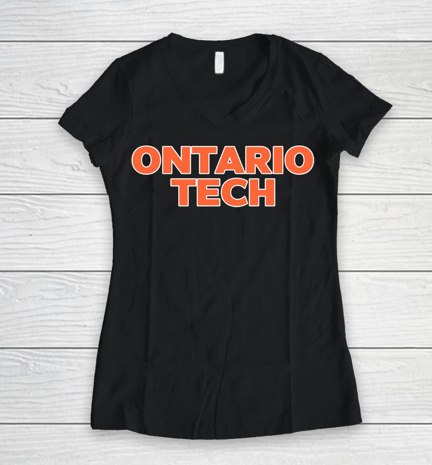 Men's Soccer 2022 Ridgebacks Ontario Tech Women V-Neck T-Shirt