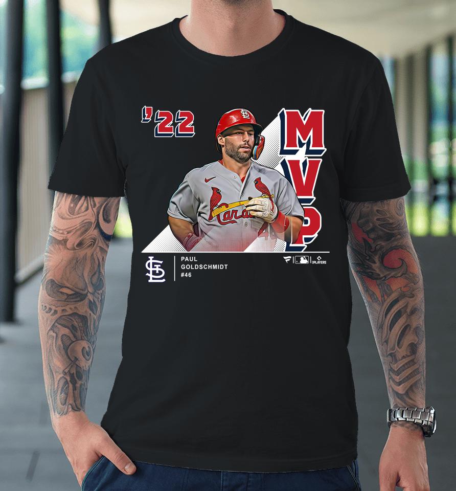 Men's St Louis Cardinals Paul Goldschmidt Fanatics Branded Red 2022 Nl Mvp Premium T-Shirt
