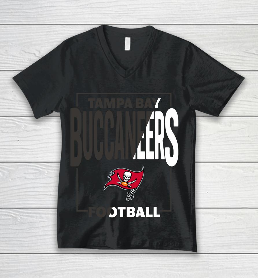 Men's Tampa Bay Buccaneers Red Coin Toss Football Unisex V-Neck T-Shirt