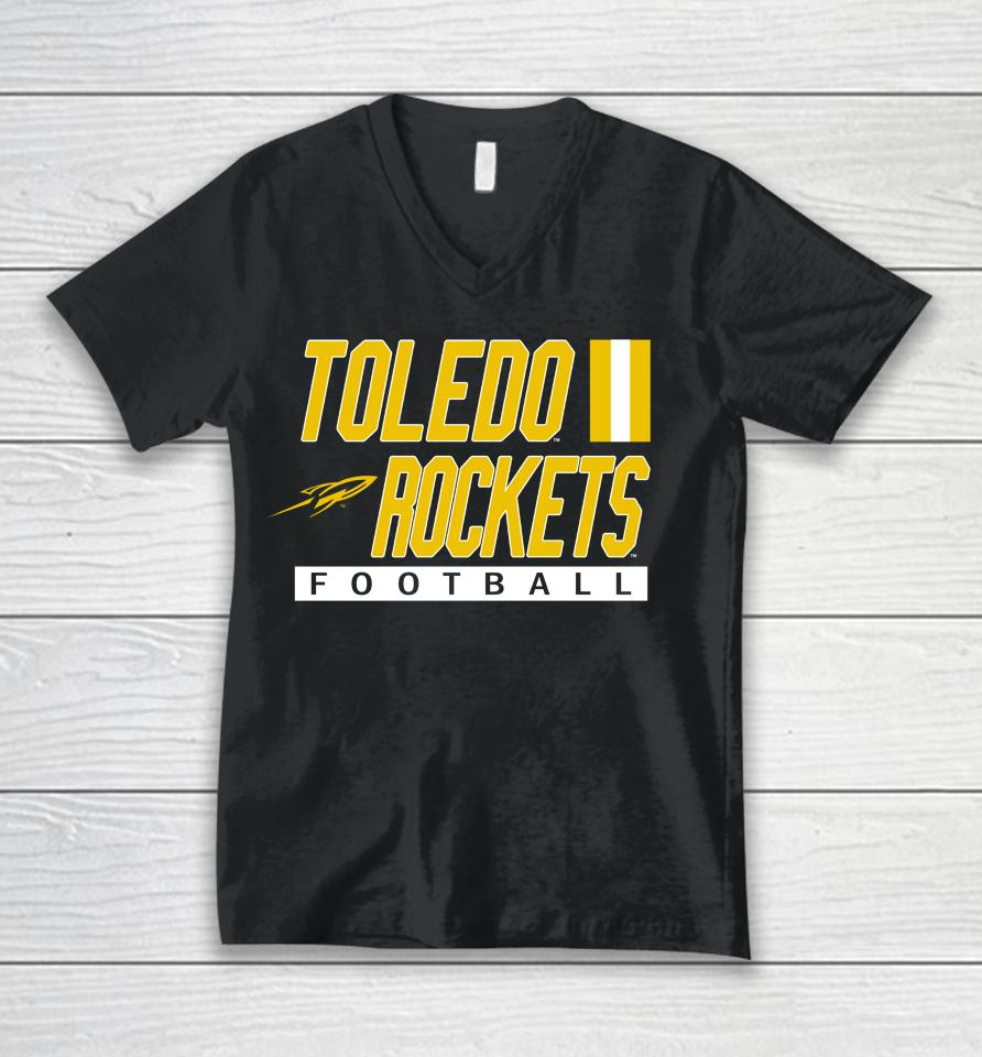 Men's Toledo Rockets 2022 Football Playbook Unisex V-Neck T-Shirt