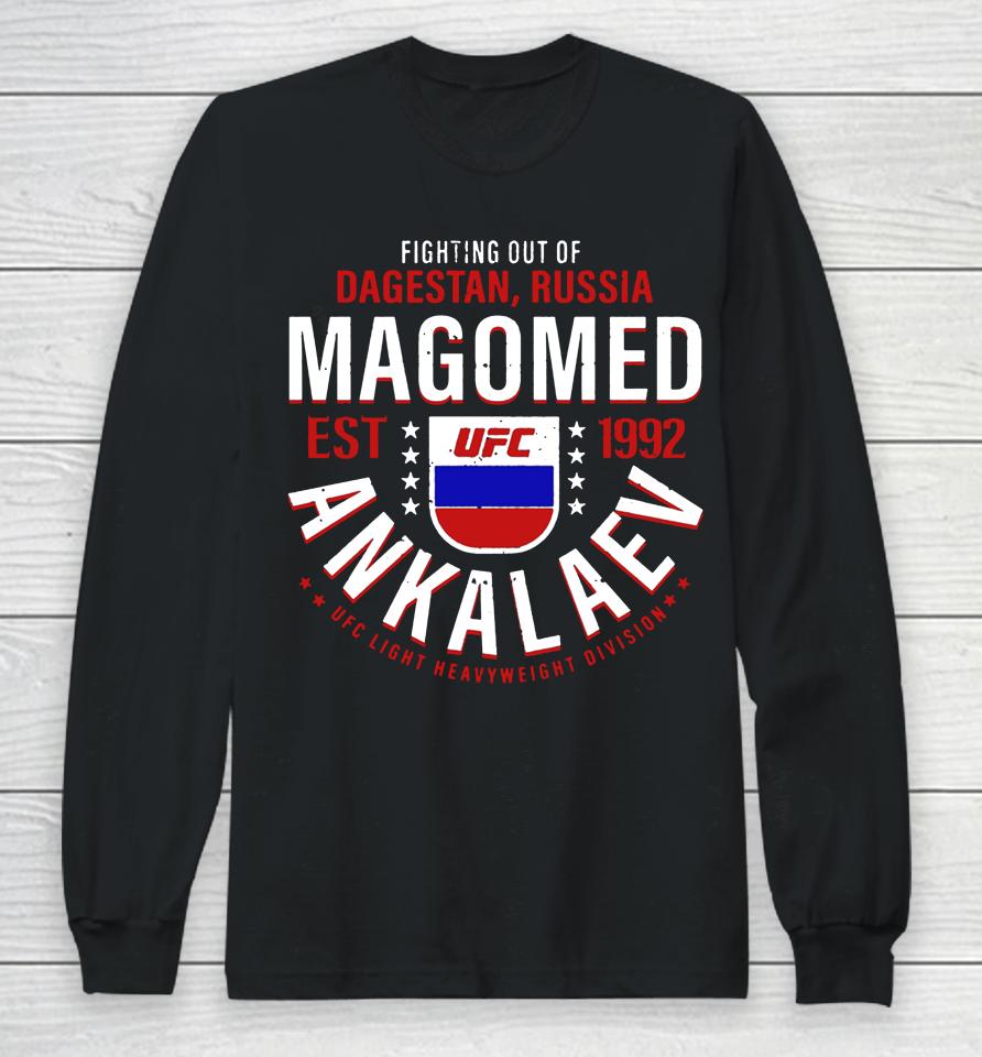 Men's Ufc Magomed Ankalaev 1992 Black Long Sleeve T-Shirt