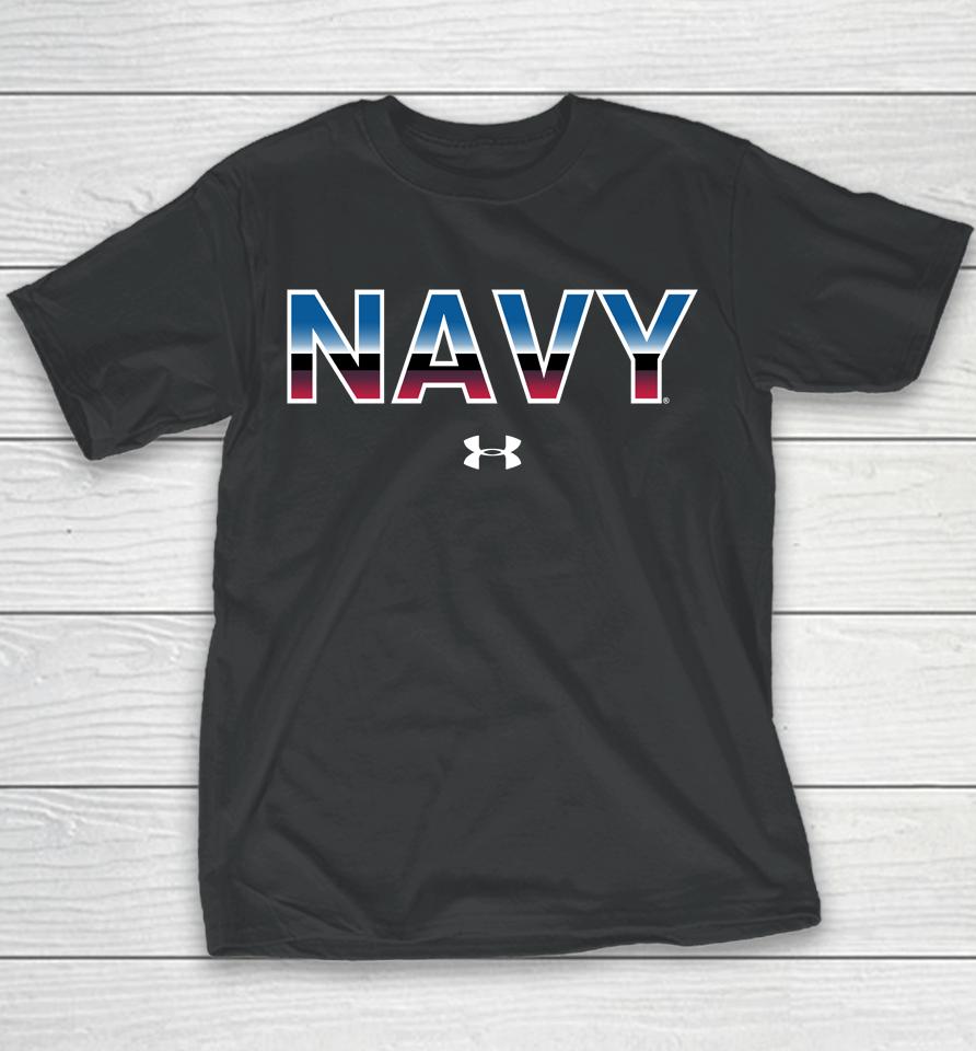Men's Under Armour Navy Midshipmen 2022 Special Games Nasa Youth T-Shirt