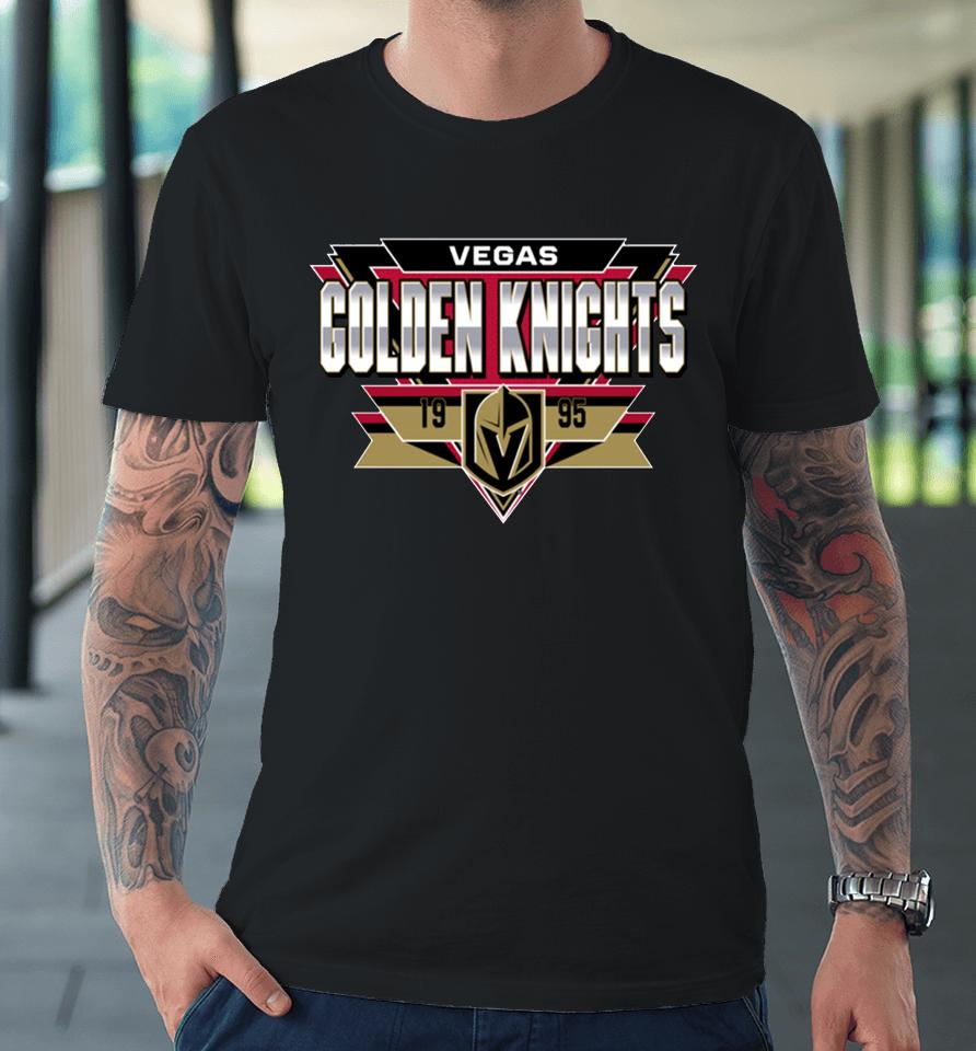 Men's Vegas Golden Knights Black Reverse Retro 20 Fresh Playmaker Premium T-Shirt