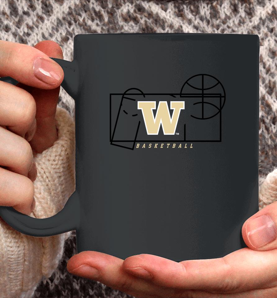 Men's Washington Huskies Basketball Court Fresh Coffee Mug