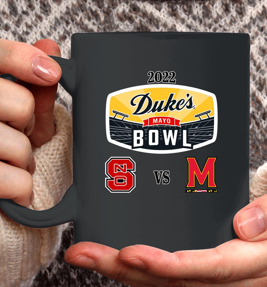 Men's White Nc State Vs Maryland Duke's Mayo Bowl Matchup Coffee Mug