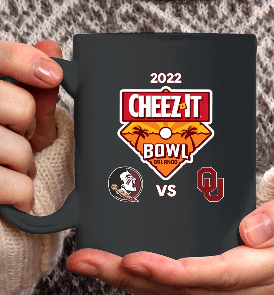 Men's White Oklahoma Vs Seminoles 2022 Cheez-It Bowl College Football Coffee Mug