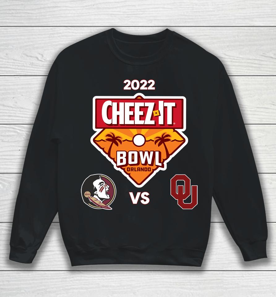 Men's White Oklahoma Vs Seminoles 2022 Cheez-It Bowl College Football Sweatshirt