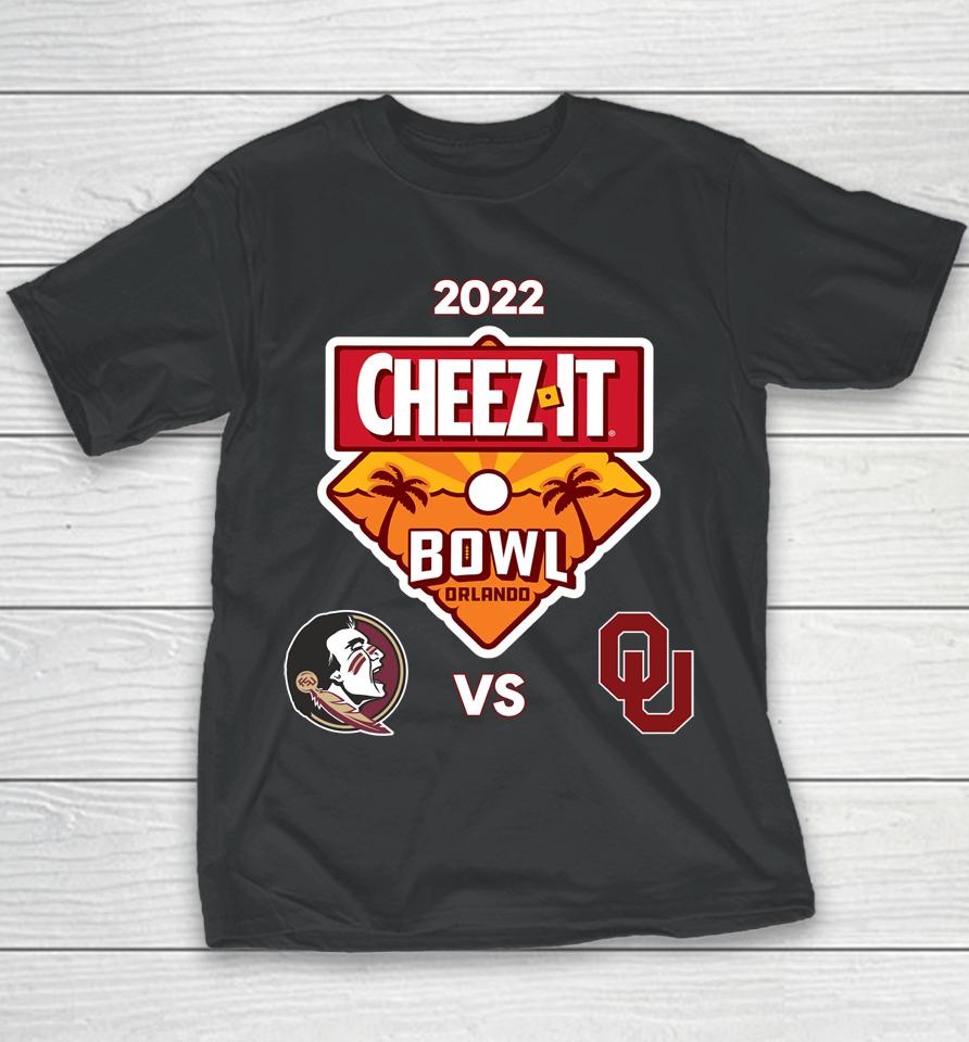 Men's White Oklahoma Vs Seminoles 2022 Cheez-It Bowl College Football Youth T-Shirt