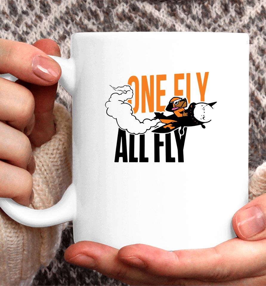 Men's White Tennessee Volunteers Smokey One Fly All Fly Coffee Mug