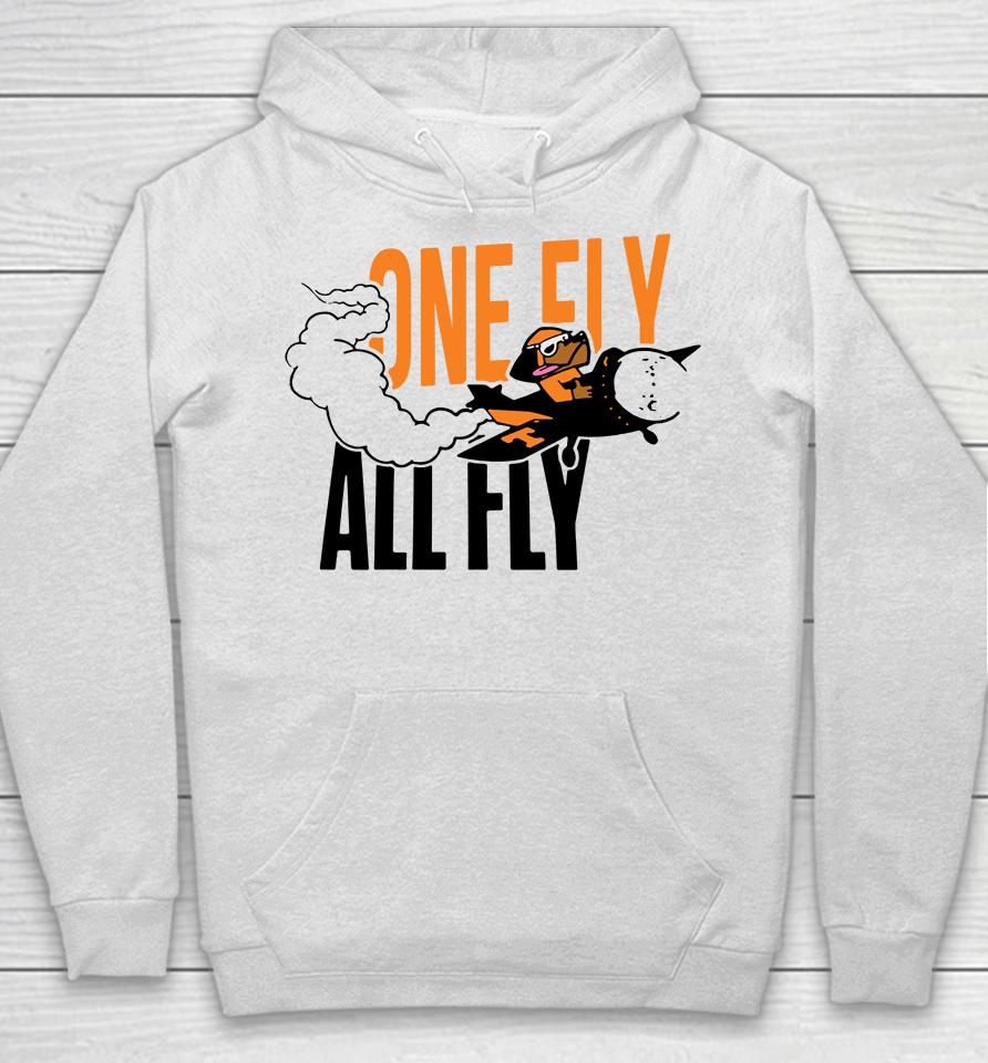 Men's White Tennessee Volunteers Smokey One Fly All Fly Hoodie