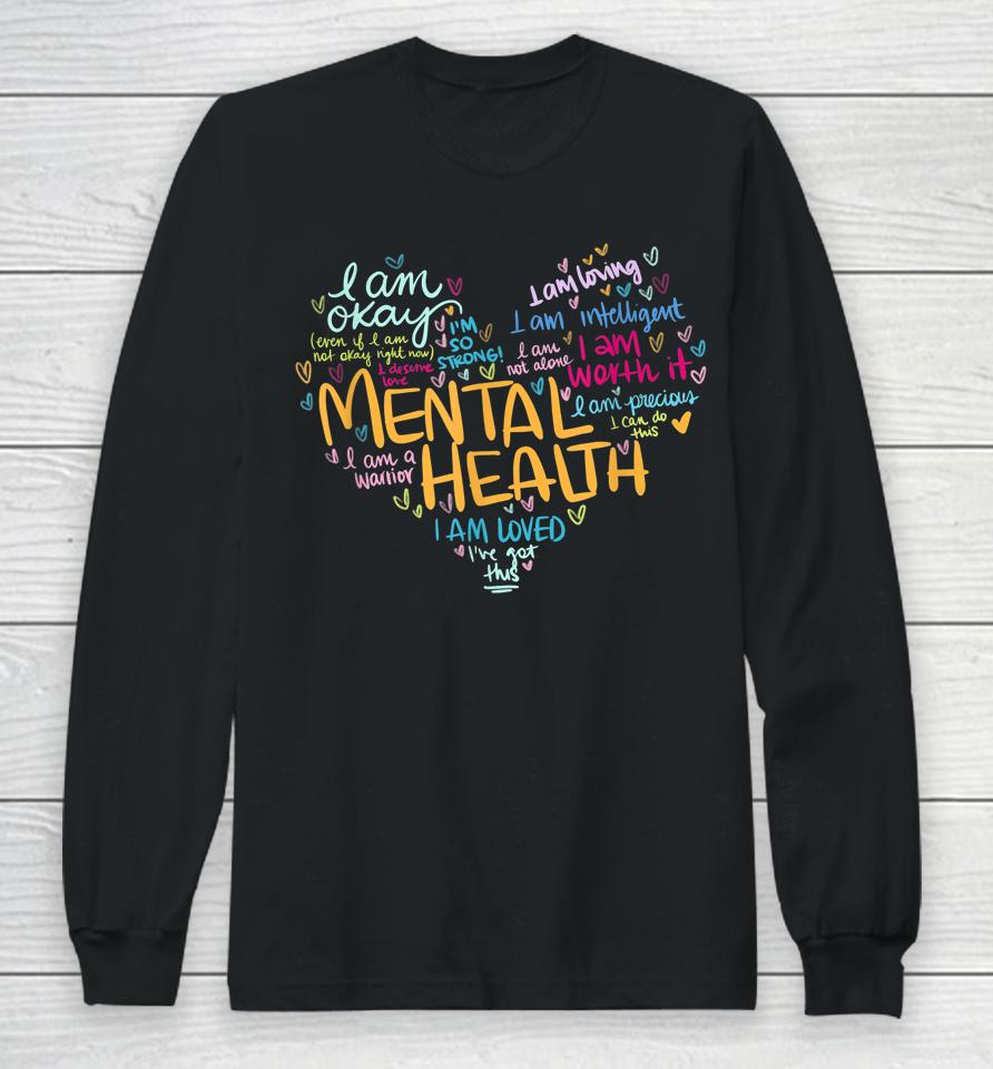 Mental Health Awareness Gifts Depression Long Sleeve T-Shirt