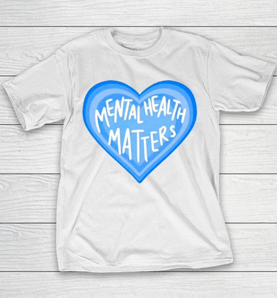 Mental Health Matters Heart Youth T-Shirt