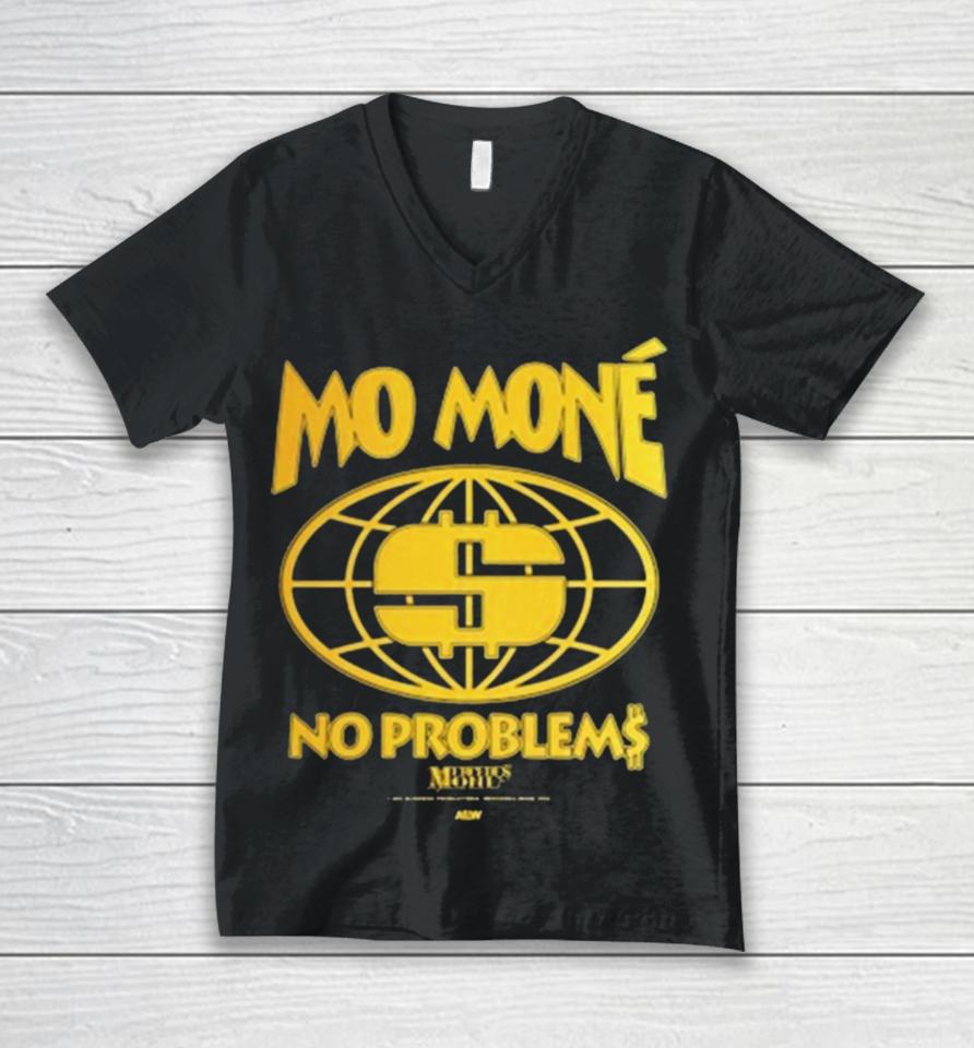 Mercedes Mone – Mo Mone No Problems Unisex V-Neck T-Shirt