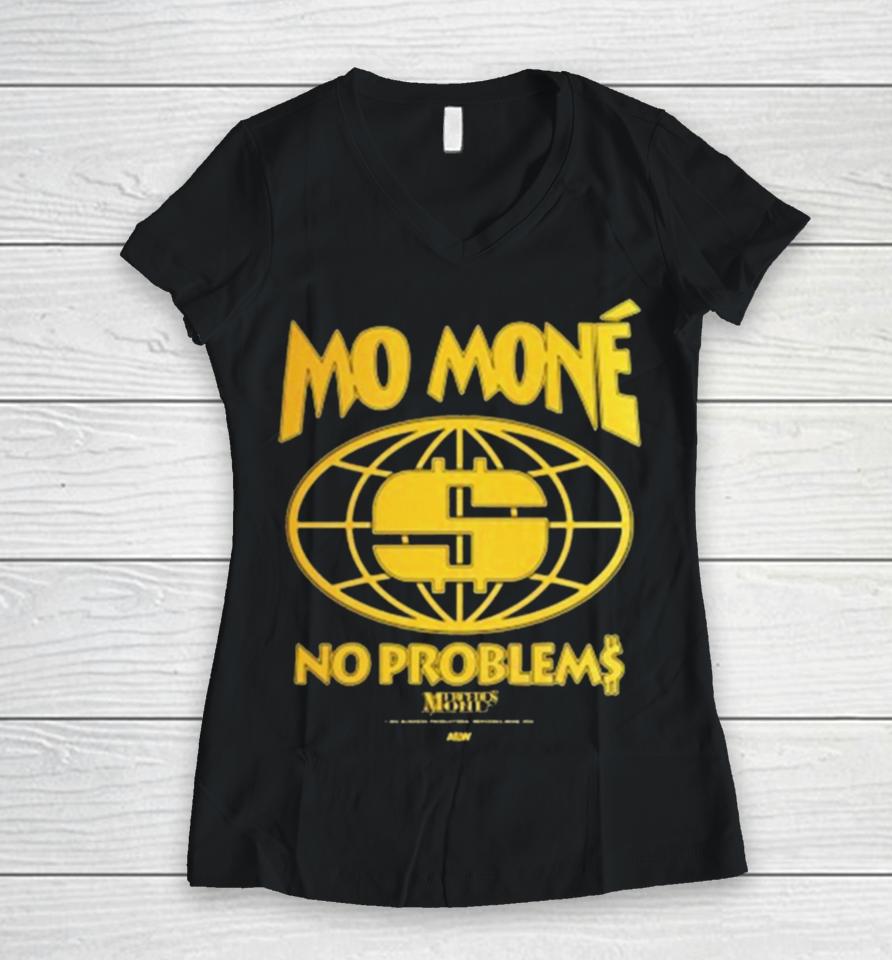 Mercedes Mone – Mo Mone No Problems Women V-Neck T-Shirt