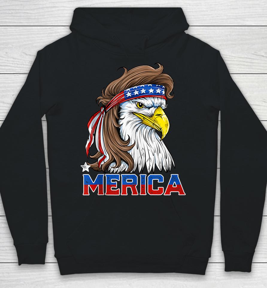 Merica Eagle Mullet 4Th Of July American Flag Usa Hoodie