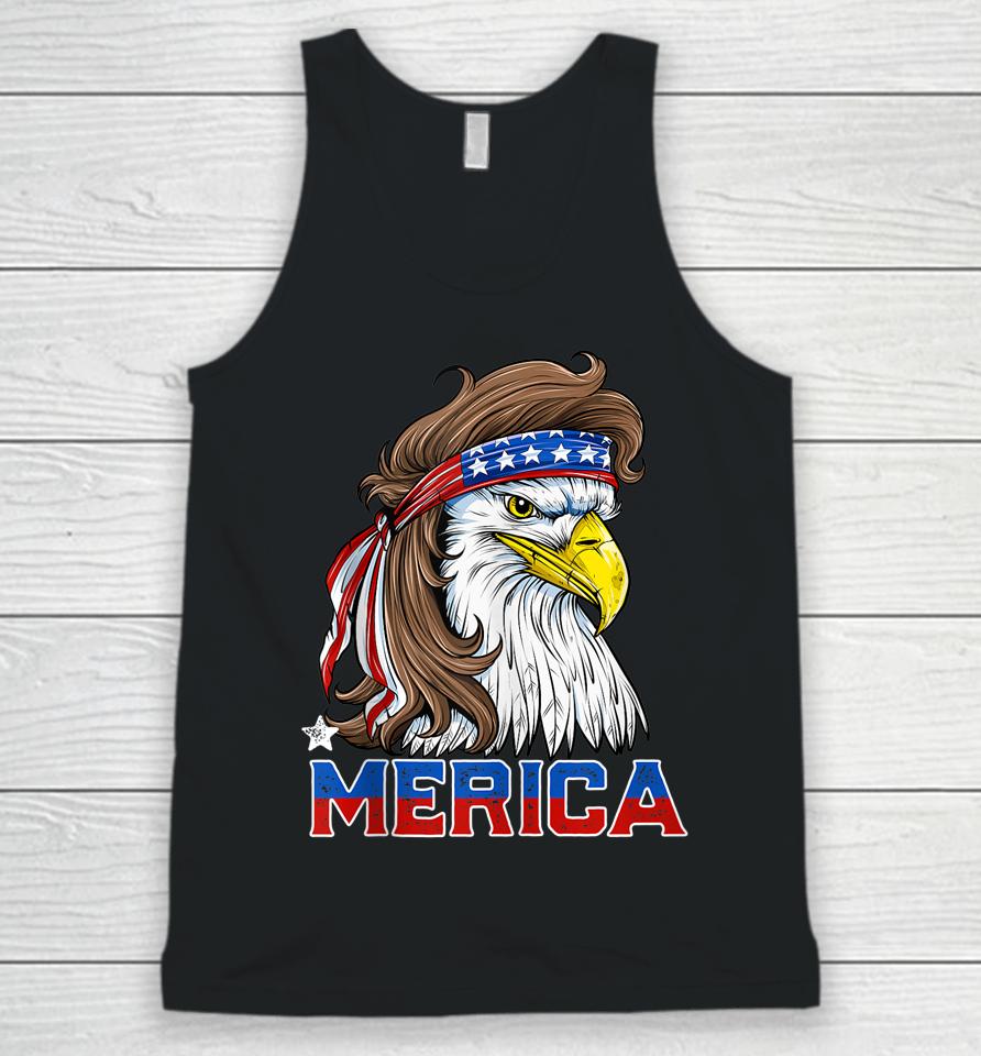 Merica Eagle Mullet 4Th Of July American Flag Usa Unisex Tank Top