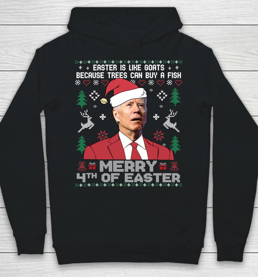 Merry 4Th Of Easter Funny Joe Biden Sweater Ugly Christmas Hoodie