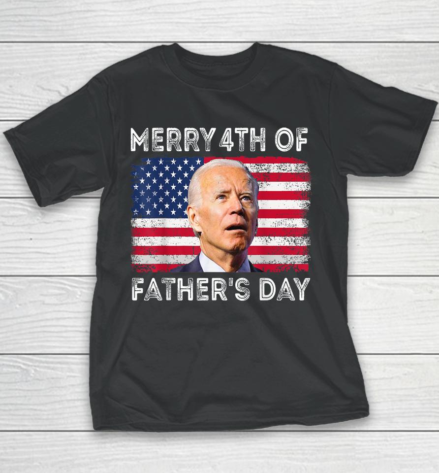 Merry 4Th Of July Shirt Father's Day 4Th Of July Youth T-Shirt