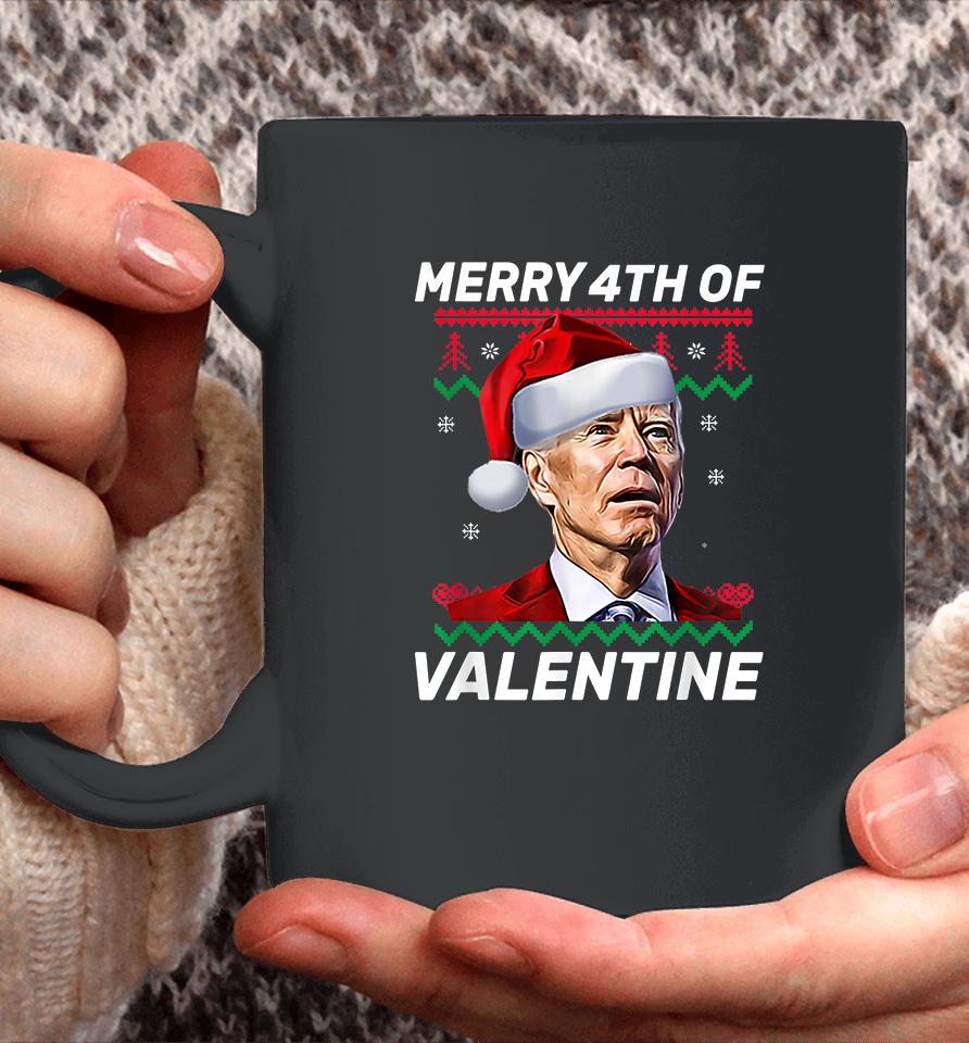 Merry 4Th Of Valentine Funny Joe Biden Valentine's Day Coffee Mug