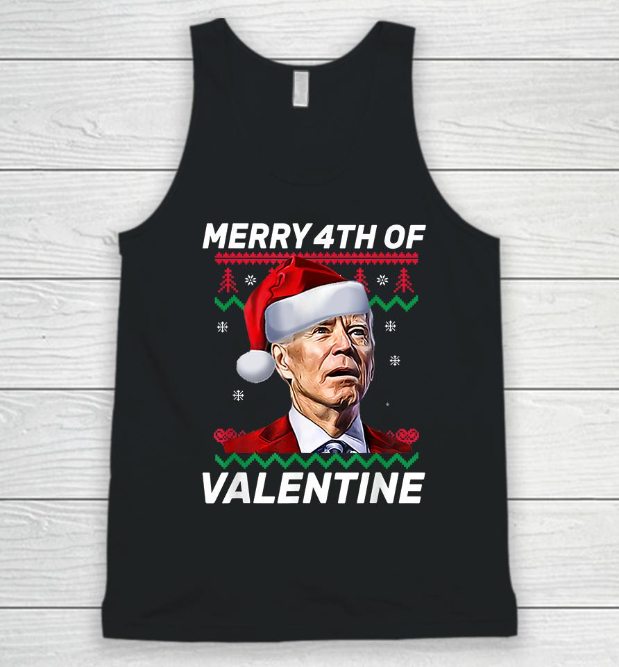 Merry 4Th Of Valentine Funny Joe Biden Valentine's Day Unisex Tank Top
