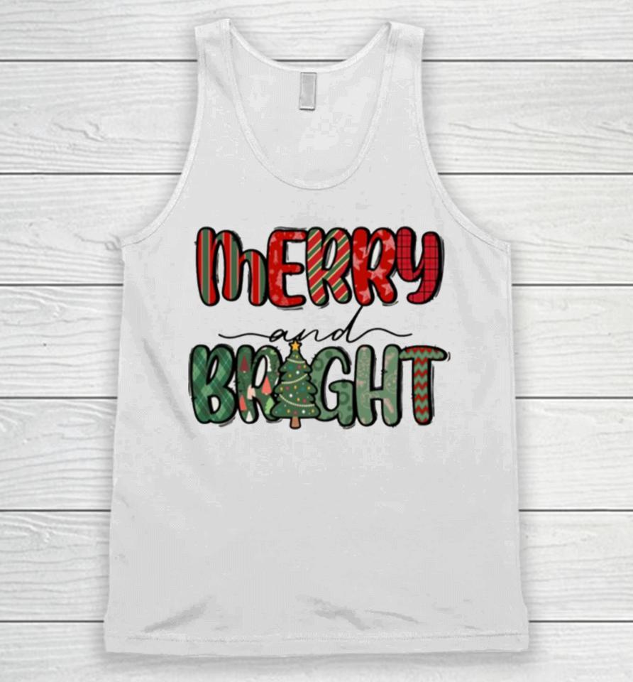 Merry And Bright Christmas Thanksgiving Unisex Tank Top
