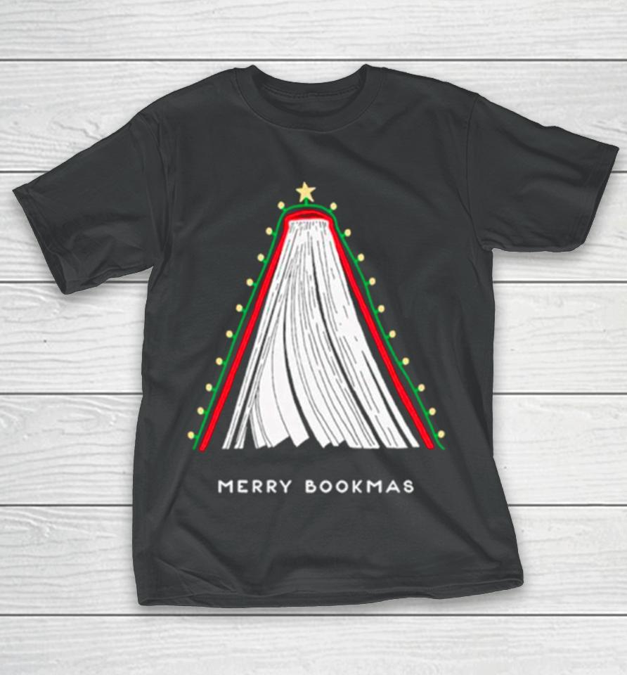 Merry Bookmas Christmas Tree T-Shirt