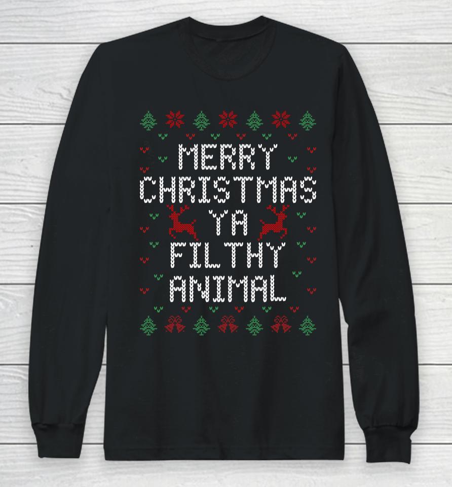 Merry Christmas Animal Filthy Ya Long Sleeve T-Shirt
