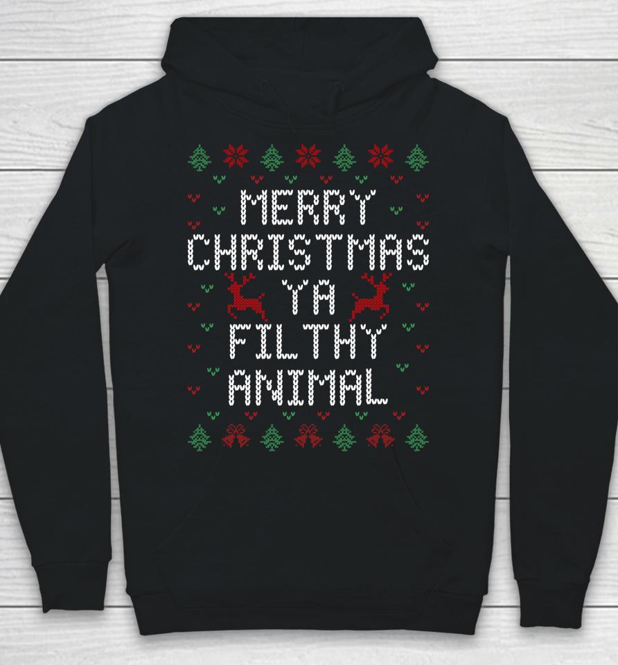 Merry Christmas Animal Filthy Ya Hoodie