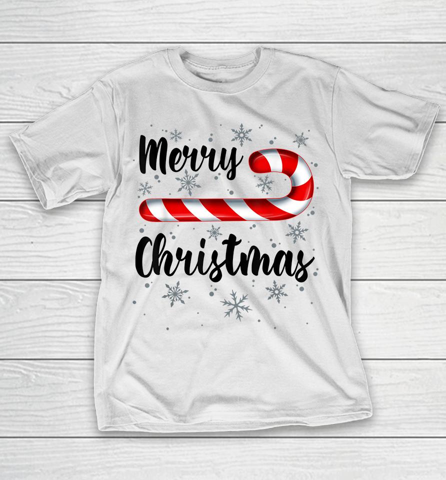 Merry Christmas Candy Cane T-Shirt