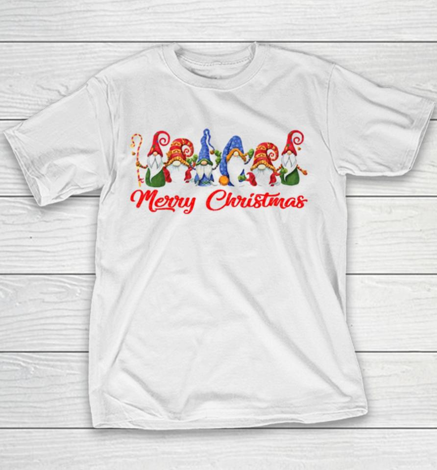 Merry Christmas Funny Gnomes Youth T-Shirt