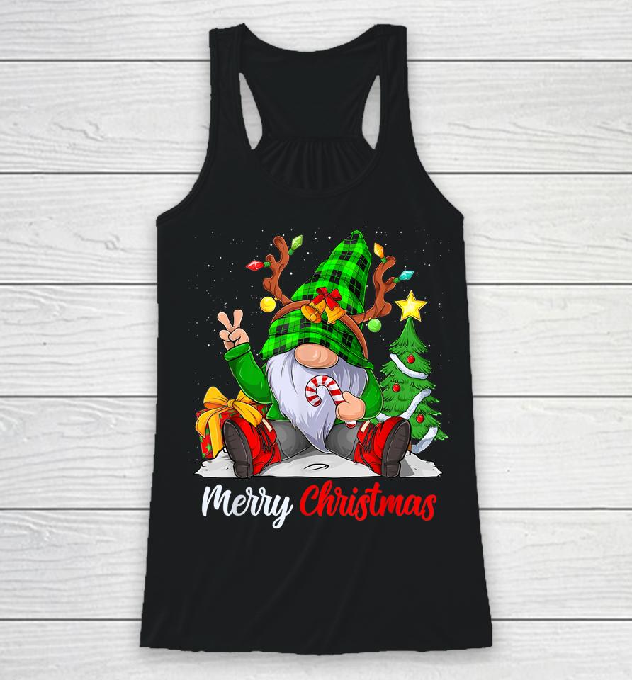 Merry Christmas Gnome Family Christmas Racerback Tank