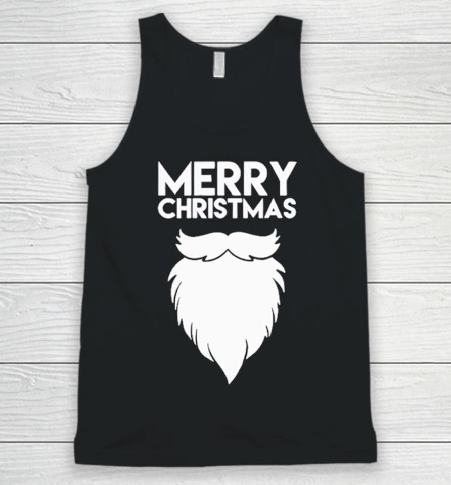 Merry Christmas Quote Santa’s Beard Unisex Tank Top