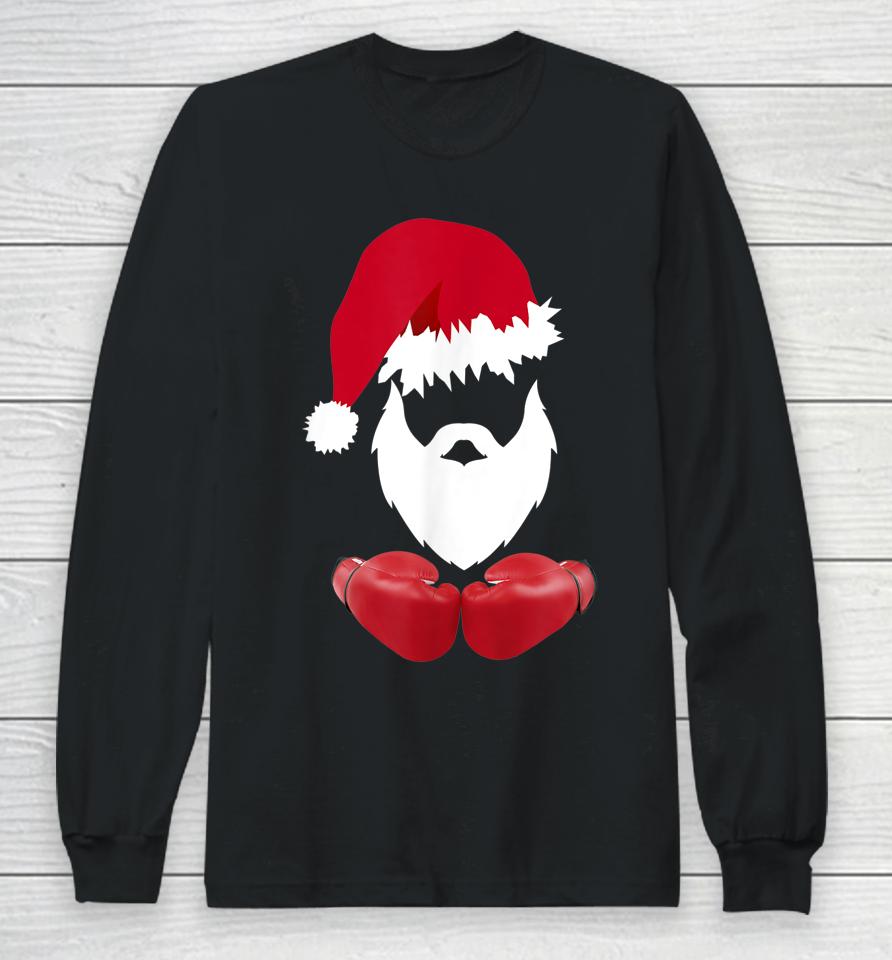 Merry Christmas Santa Claus Boxing Long Sleeve T-Shirt