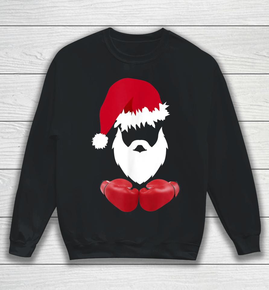Merry Christmas Santa Claus Boxing Sweatshirt